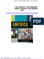 Test Bank For America The Essential Learning Edition Volume 2 2nd Edition Shi