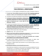 Circular Trombetas E Festas Iii - Orientações: Vila Velha/ES, 25 de Novembro de 2023