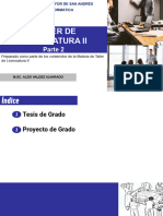 TALLER DE LICENCIATURA II - Parte 2