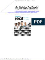 Test Bank For Marketing Real People Real Choices 6th Edition Solomon