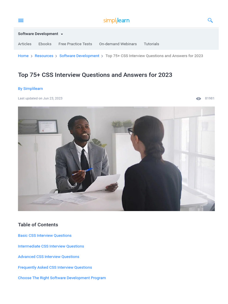 Css simplilearn questions download free pdf html element html