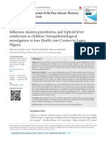 Influenza, Malaria Parasitemia, and Typhoid Fever Coinfection in Children - Seroepidemiological Investigation in Four Health-Care Centers in Lagos, Nigeria