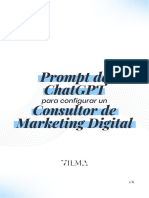 Prompt de Chatgpt Consultor de Marketing Digital: para Configurar Un