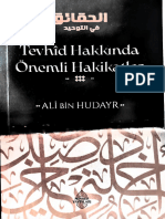 Tevhid Hakkında Önemli Hakikatle