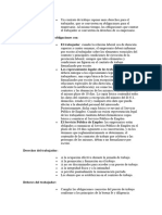 Un Contrato de Trabajo Supone Unos Derechos para El Trabajador