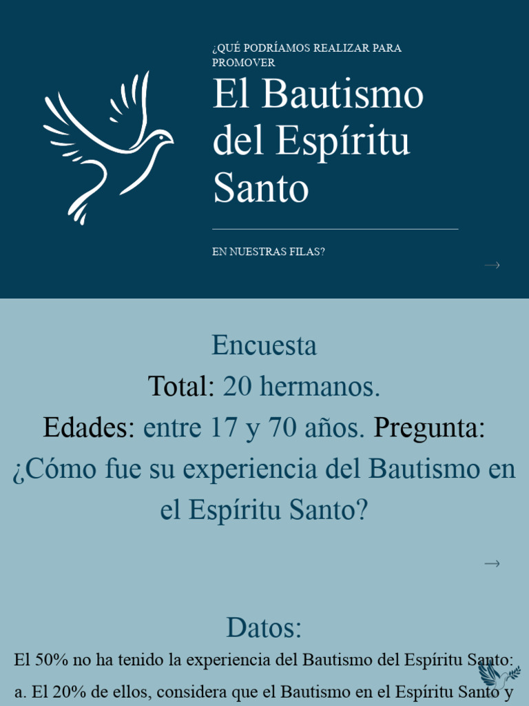 Bautismo del Espíritu Santo | PDF | Bautismo | Bautismo Con El Espiritu ...