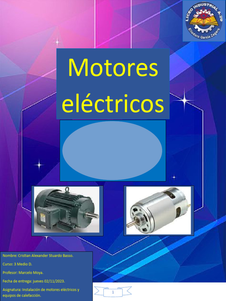 Informe Motores | PDF | Motor eléctrico | Motores
