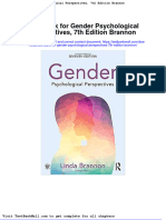 Test Bank For Gender Psychological Perspectives 7th Edition Brannon