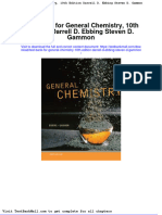 Test Bank For General Chemistry 10th Edition Darrell D Ebbing Steven D Gammon