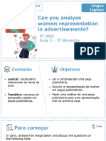 Can You Analyze Women Representation in Advertisements?: 9° ANO Aula 3 - 3º Bimestre