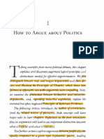 How To Argue About Politics: Arguments, Principle of Relevant Evidence