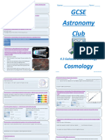 Astronomy Task Topic 4 - 3 Cosmology