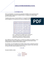 Opérations Dans Le Système Octal-Hexadecimal