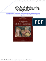 Test Bank For An Introduction To The History of Psychology 6th Edition by B R Hergenhahn