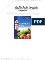 Test Bank For The Dental Hygienists Guide To Nutritional Care 3rd Edition Stegeman