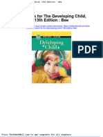 Test Bank For The Developing Child 13th Edition Bee