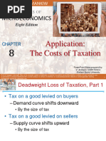 Application:cost of Taxation