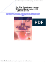 Test Bank For The Developing Human Clinically Oriented Embryology 8th Edition Moore