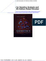 Test Bank For Genetics Analysis and Principles 4th Edition Robert Brooker