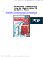 Test Bank For Anatomy and Physiology Foundations For The Health Professions 1st Edition Roiger