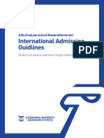 Dongshin University International Student Admission 2024guildlines (English)