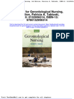 Test Bank For Gerontological Nursing 3rd Edition Patricia A Tabloski Isbn 10 0132956314 Isbn 13 9780132956314