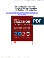 Test Bank For Mcgraw Hills Taxation of Individuals and Business Entities 2020 Edition 11th by Spilker