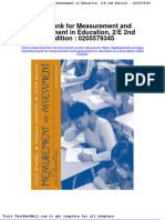 Test Bank For Measurement and Assessment in Education 2 e 2nd Edition 0205579345