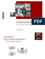 Dokumen - Tips - Roland Barthesfrom Structuralism To Post Structuralism