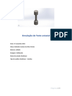 Simulação de Tensão Uniaxial Trabalho