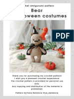 Bear I N Hal L Oween Cost Umes: Crochet Amigurumipattern