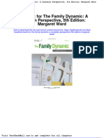 Test Bank For The Family Dynamic A Canadian Perspective 5th Edition Margaret Ward