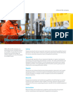 Equipment Maintenance Checklist
