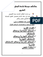 خطاطات مبسطة لمادة التنظيم القضائي المغربي (موقع المنصة القانونية)