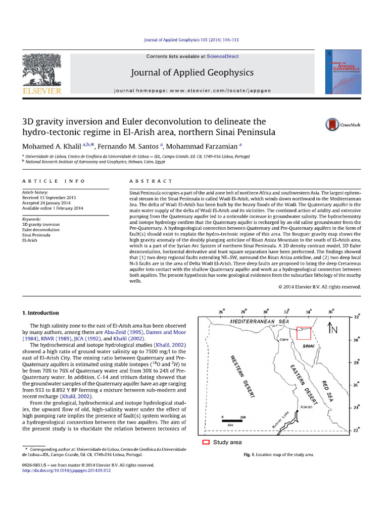 3 D Gravity Inversion Hydro-Tectonic | PDF