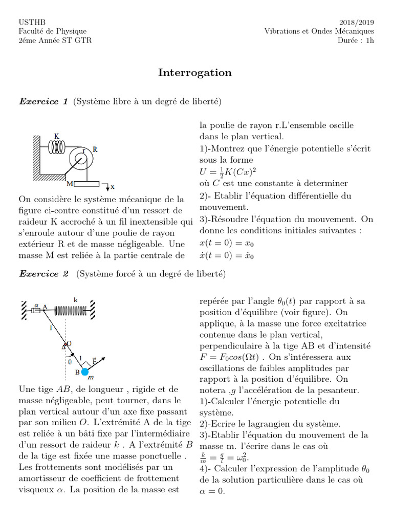 Contr C3 B4le 20continu 20no1 Telecom2018-2019 | PDF | Masse | Quantité