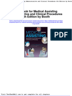 Test Bank For Medical Assisting Administrative and Clinical Procedures 6th Edition by Booth