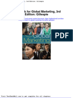 Test Bank For Global Marketing 3rd Edition Gillespie