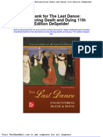 Test Bank For The Last Dance Encountering Death and Dying 11th Edition Despelder