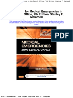 Test Bank For Medical Emergencies in The Dental Office 7th Edition Stanley F Malamed