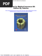 Test Bank For Medical Insurance 8th Edition by Valerius