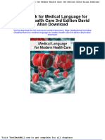 Test Bank For Medical Language For Modern Health Care 3rd Edition David Allan Download