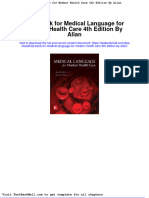 Test Bank For Medical Language For Modern Health Care 4th Edition by Allan
