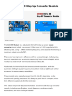 SX1308 DC To DC Step Up Converter Module