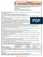 Exercices 5 Etat D'équilibre D'un Système Chimique (PR Hammou Mouna)