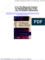Test Bank For The Muscular System Manual The Skeletal Muscles of The Human Body 3rd Edition Muscolino