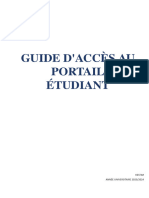 Guide Du Portail Étudiant (Pour La Première Connexion)