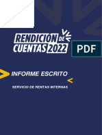 Redacción Del Informe de Rendición Cuentas SRI-2022