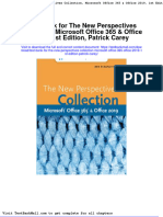 Test Bank For The New Perspectives Collection Microsoft Office 365 Office 2019 1st Edition Patrick Carey