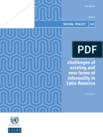 Policies To Address The Challenges of Existing and New Forms of Informality in Latin America